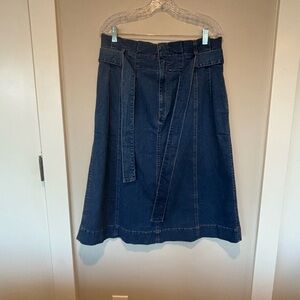 NWT Madewell Indigo A-Line Denim Skirt 12